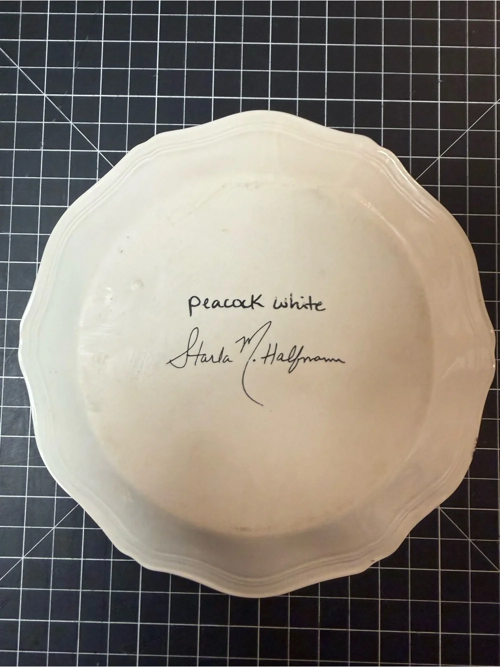 Anthropologie- Starla M. Hoffman Peacock plate - gorgeous